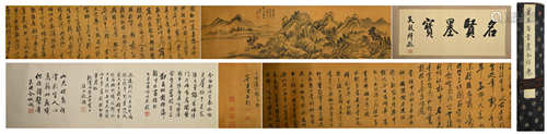 Handscroll Painting and Calligraphy  by Dong Qichang ,Ming D...