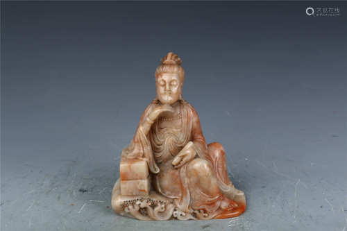 Shoushan Stone Avalokitesvara Ornament