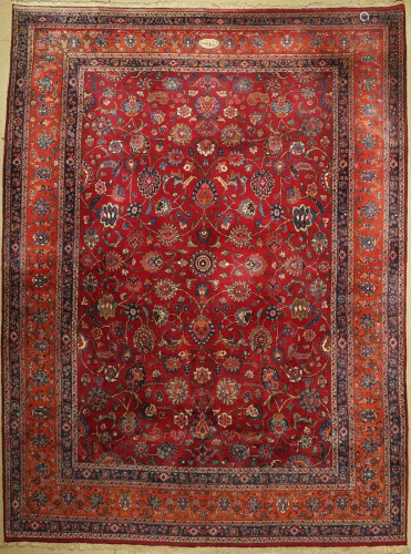 Mashad old signed, Persia, approx. 50 years, wool on