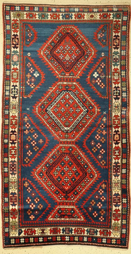 Kazak antique, Caucasus, around 1910, wool on wool