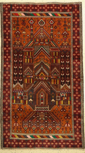 Baluch old, Afghanistan, approx. 60 years, wool on