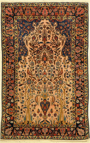 Manchester Kashan antique, Persia, around 1900, wool