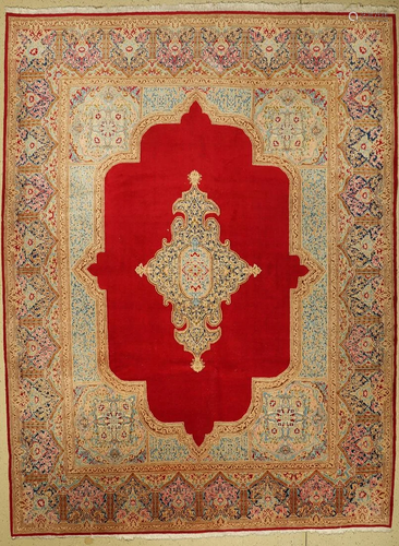 Kirman old, Persia, approx. 50 years, wool on cotton