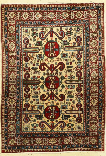 Shirvan old, Caucasus, approx. 60 years, wool on cotton