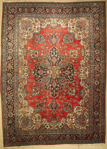 Old Tabriz, Persia, approx. 60 years, wool on cotton