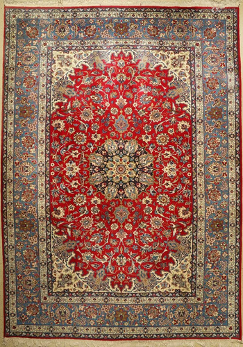 Najafabad old, Persia, approx. 60 years, wool on cotton