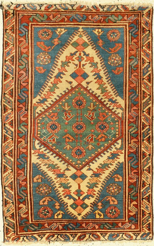 Gharadjeh antique, Persia, around 1900, wool on cotton