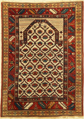 Shirvan antique prayer rug, Caucasus, late 19th