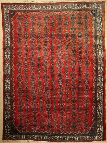 Hamadan old, Persia, around 1950, wool on cotton