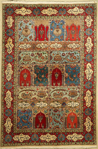 Old Tabriz, Persia, around 1940, wool on cotton