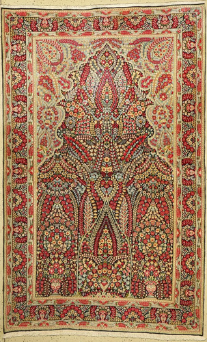 Kirman Lawar old, Persia, approx. 60 years, wool on