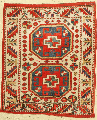 Bergama Turkey, around 1940, wool on wool, approx. 106