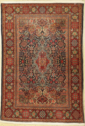 Kashan old, Persia, around 1930, wool on cotton