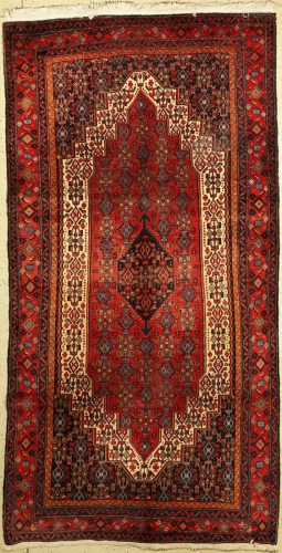 Senneh old, Persia, approx. 60 years, wool on cotton