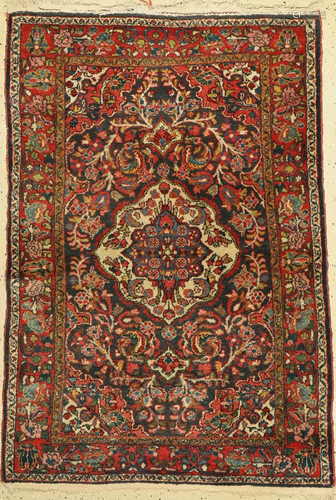 Hamadan old, Persia, approx. 60 years, wool oncotton