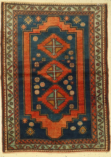 Kazak old, Caucasus, around 1930, wool on wool