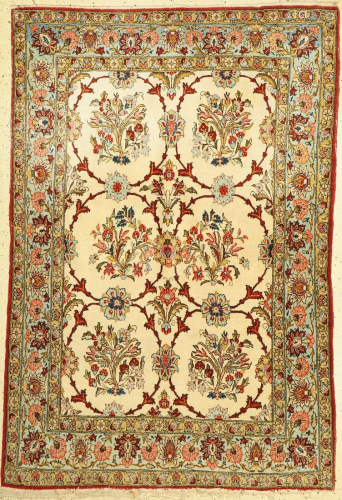 Old Qum, Persia, around 1950, wool on cotton, approx.