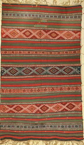 Antique Armenian kilim, around 1900, wool on wool