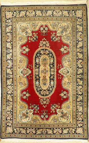 Qum, Persia, approx. 60 years, wool on cotton with silk