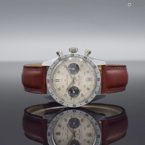 WAKMANN / BREITLING rare & interesting gents wristwatch