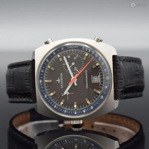 DUGENA rare chronograph Chronomatic in steel