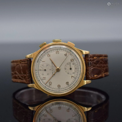 BAUME & MERCIER 18k pink gold chronograph