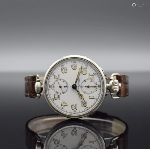 Hy MOSER & Co. rare early big gents chronograph