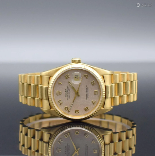 ROLEX 18k yellow gold gents wristwatch Datejust 16018