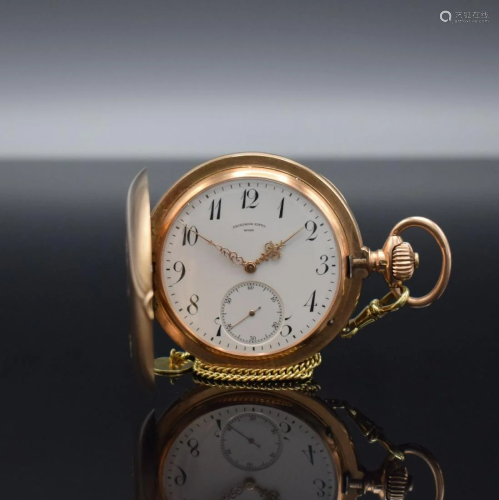FRIEDRICH SITTO Wien 14k pink gold pocket watch