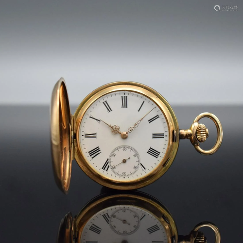 SYSTEME GLASHÜTTE 14k pink gold pocket watch