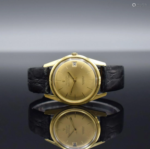 UNIVERSAL GENEVE Polrouter Date 18k gold wristwatch