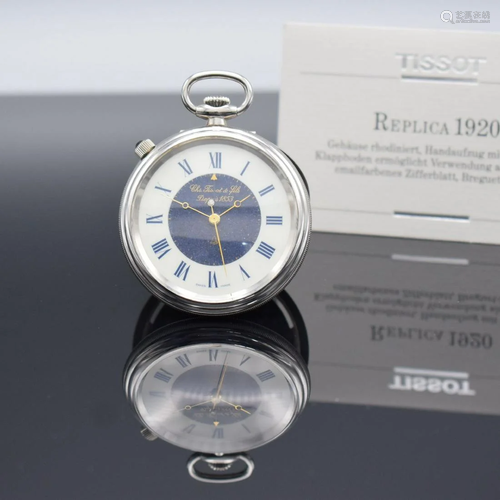 TISSOT Replica 1920 open face pocket watch with alarm