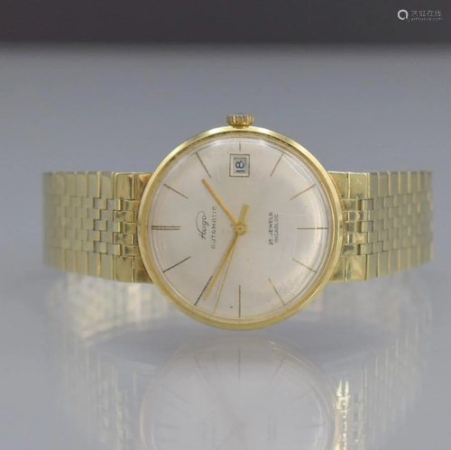 HAGO 14k yellow gold gents wristwatch