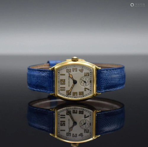 HAMILTON Watch Co. 14k yellow gold wristwatch