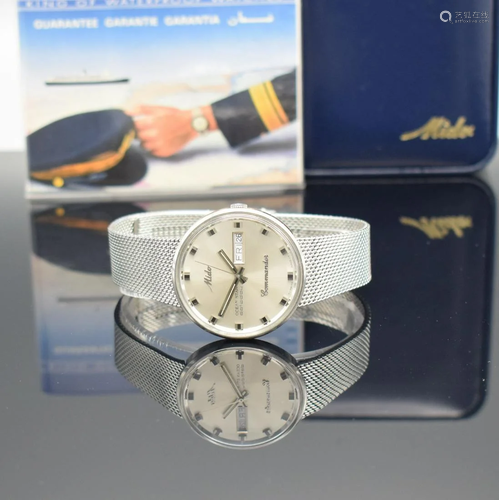 MIDO Commander gents wristwatch on milanaise bracelet