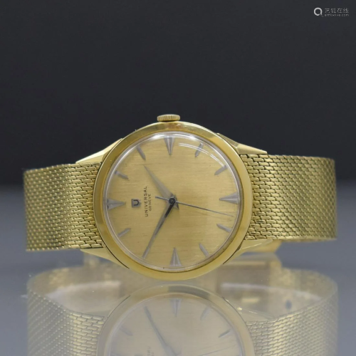 UNIVERSAL GENEVE 18k yellow gold gents wristwatch