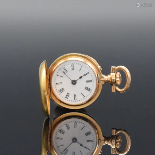 B. HAAS JEUNE & CIE Extrem rare 17,5 mm pocket watch