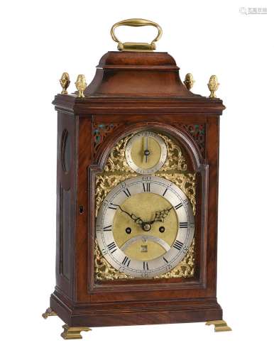 A George III mahogany table clock