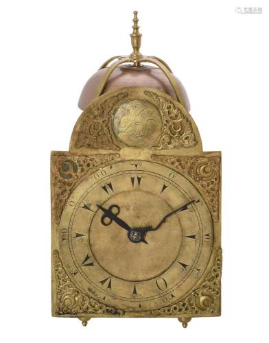 A George III brass lantern clock made for the Middle Eastern...