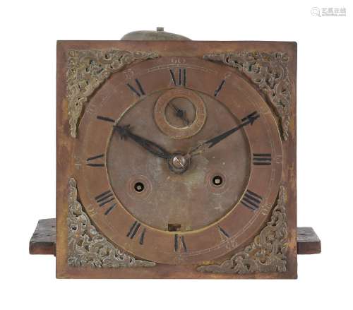 A William and Mary eight-day longcase clock movement with 10...