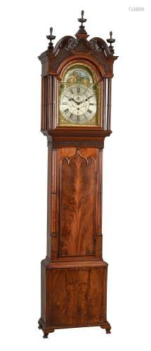 An impressive George III eight-day musical longcase clock wi...