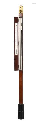 A rare Regency mercury balloonist’s stick barometer