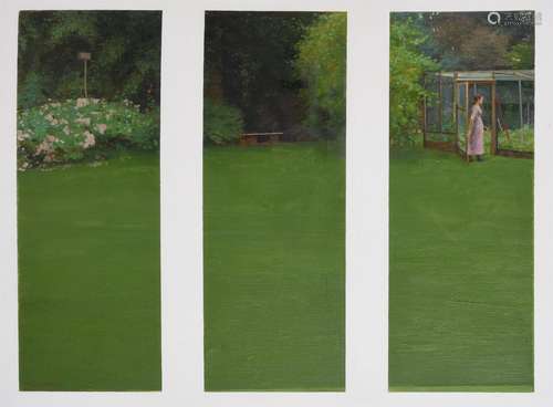 λ Margaret Green (British 1925-2003), Garden Triptych