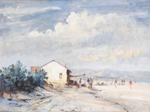 λ Edward Seago (British 1910-1974), The Beach at Torremolino...