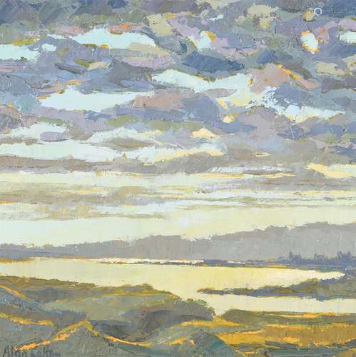 λ Alan Cotton (British b. 1936), Connemara - Dawn over the b...