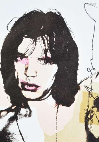 Andy Warhol (American 1928-1987), Mick Jagger - promotional ...