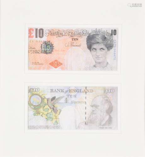 λ Banksy (British, b.1974), Two Di-Faced tenners