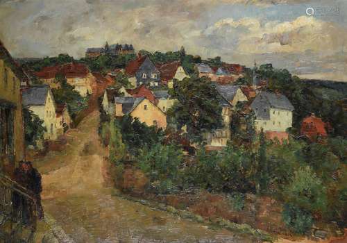 Johann Marx (German 1866-1933), A view at Neuweilnau