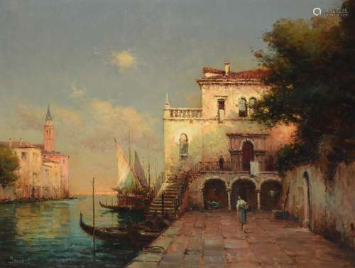 λ Noel Georges Bouvard (French 1912-1975), Venetian view