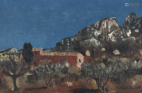 λ Roland Oudot (French 1897-1981), Paysage d'Arizona